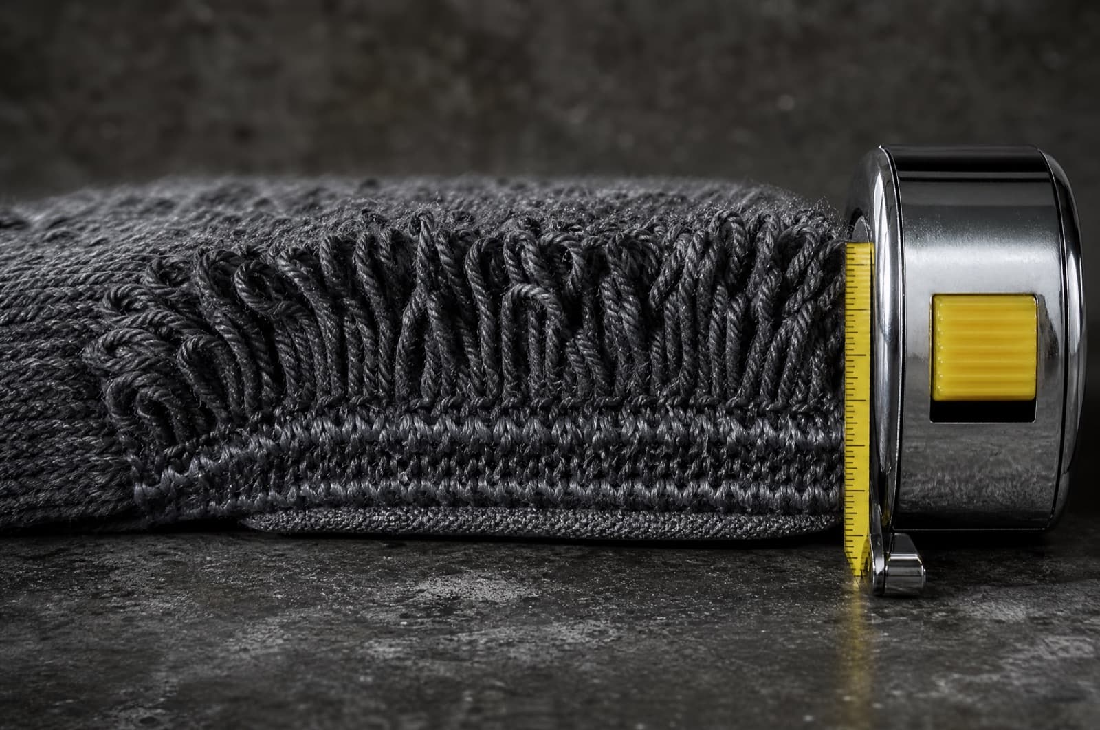 Cut section showing the 5 mm terry loop height under the sole